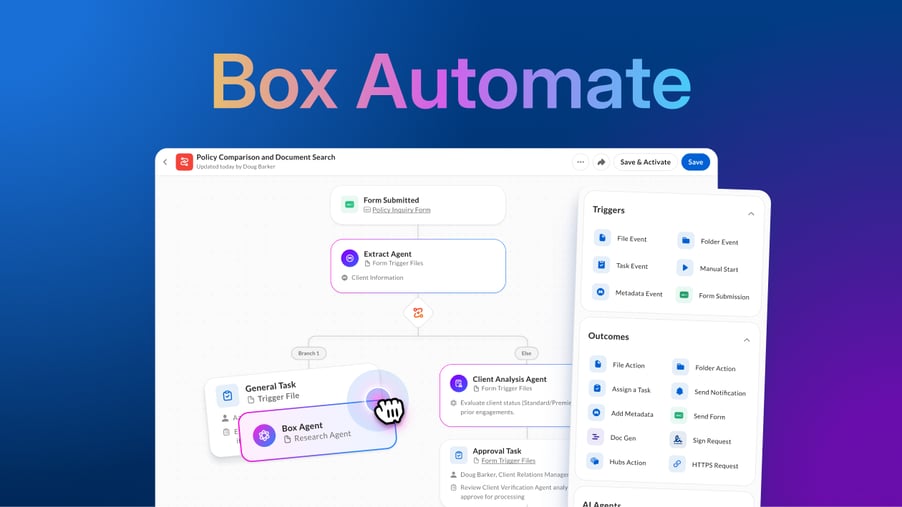 Box Automateのご紹介: AIを活用したワークフローオーケストレーション