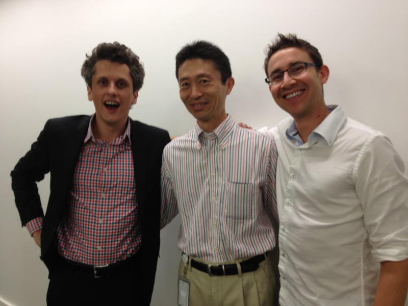 2013年、共同創業者のCEOアーロン・レヴィ、CFOディラン・スミスとともに