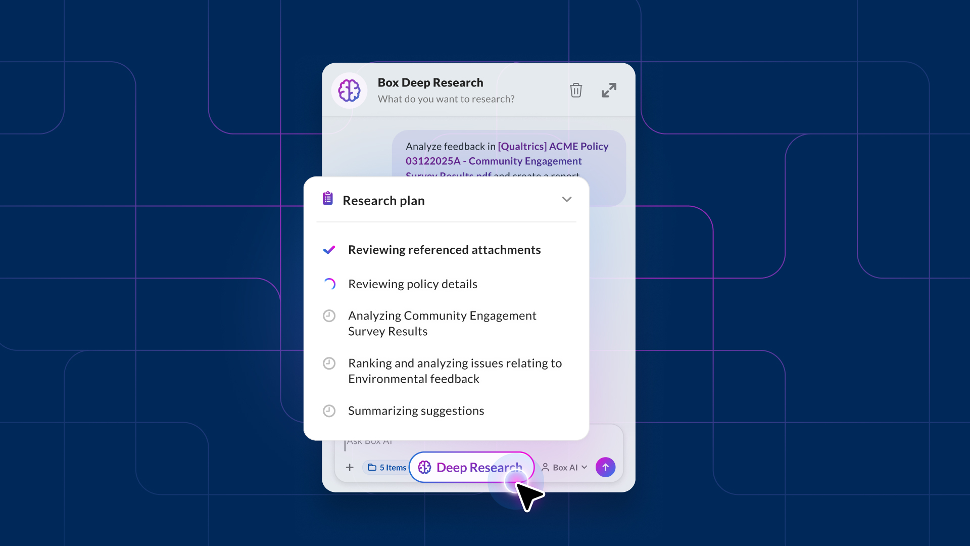 Box AI Agent - Deep Research