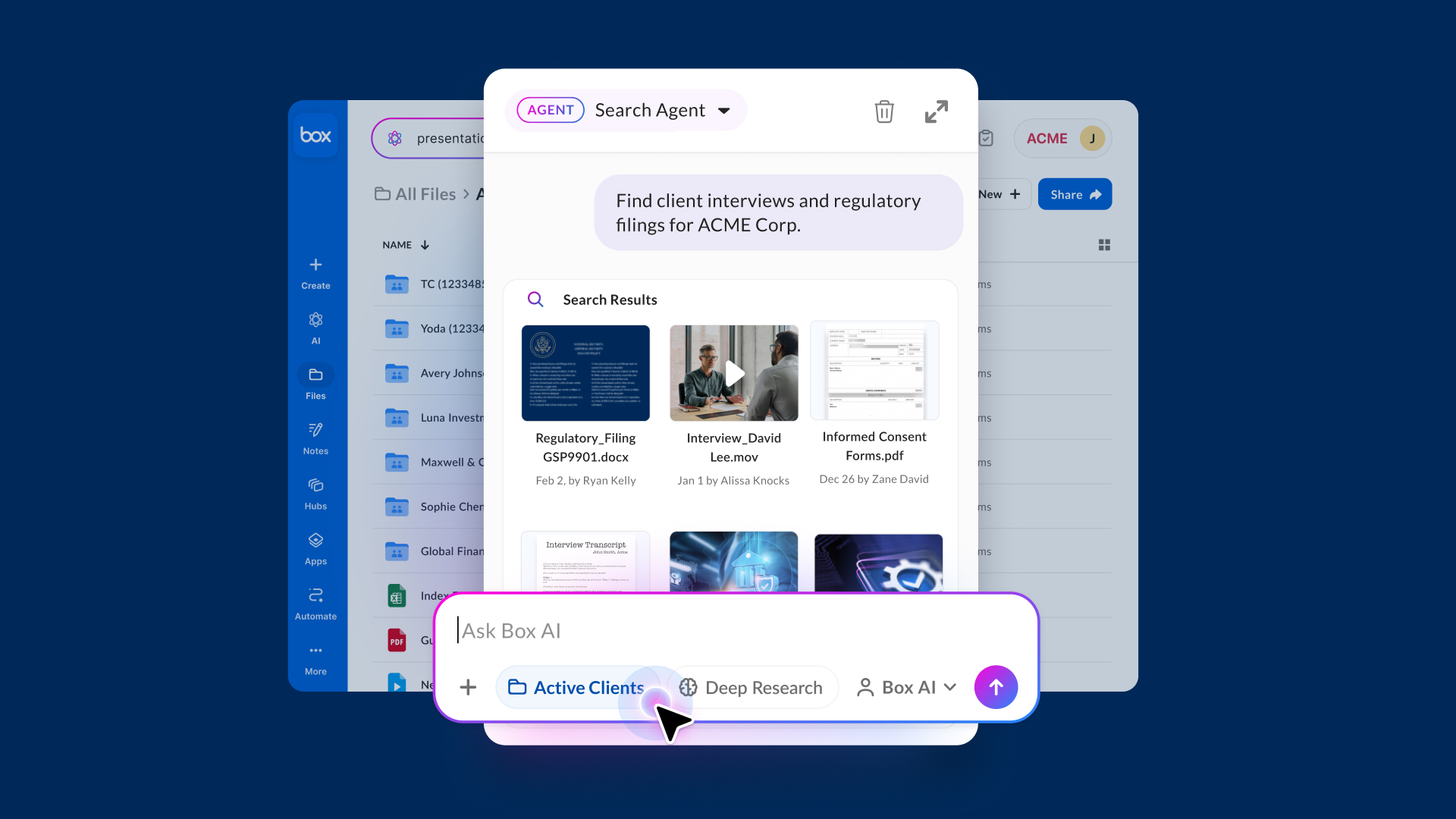 Box AI Agent - Search
