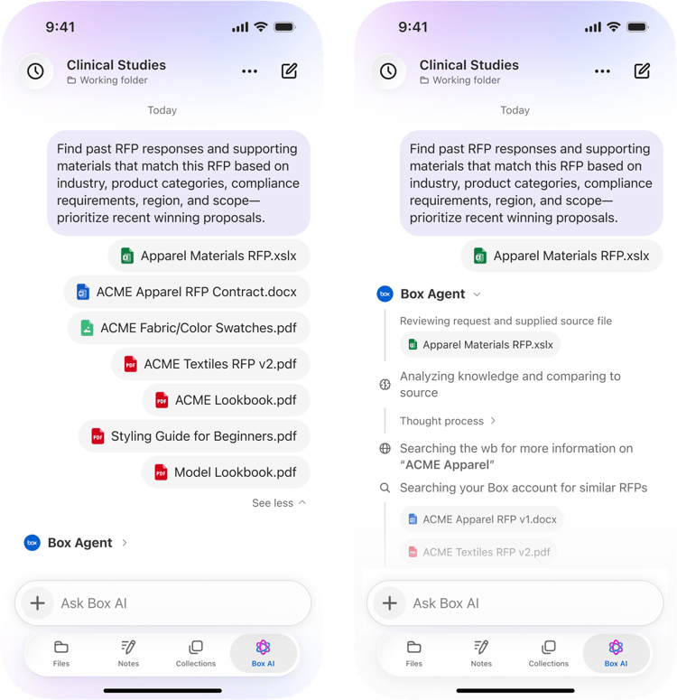 Mobile AI agent running
