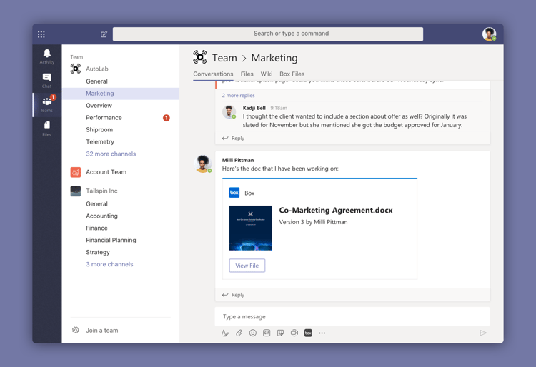 Microsoft Teams Box