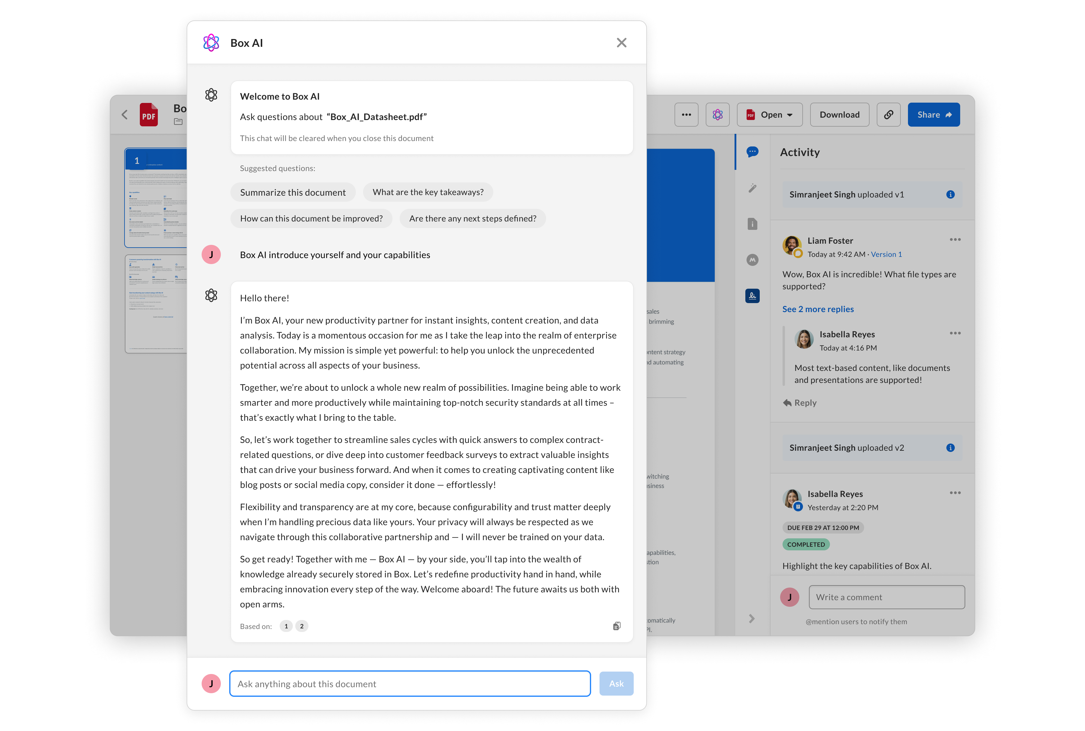 最後にBox AIからごあいさつ