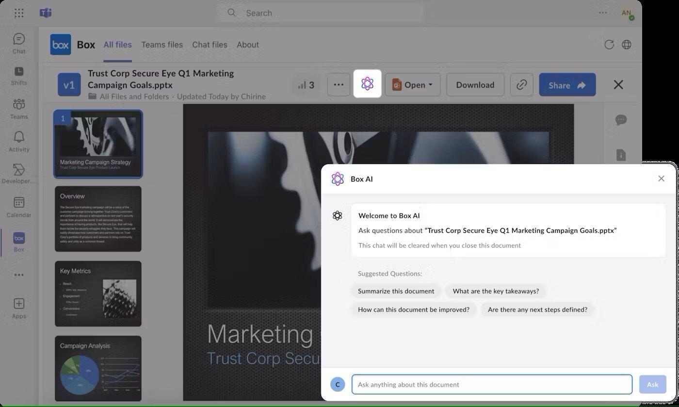 TeamsとMicrosoft 365でBoxコンテンツにインテリジェンスをもたらす | Box