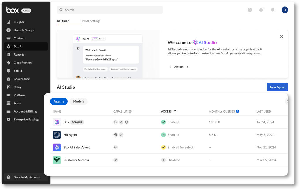 Box AI Studio