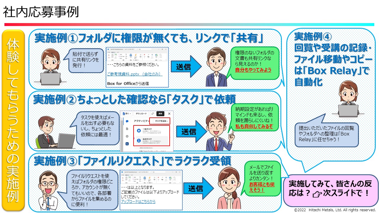 Boxの活用をファイルサーバで終わらせないために「勝手に推進活動」を実施