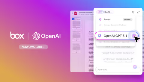 Open AI GPT-5.1がBox AIで利用可能に: より高速なドキュメント
